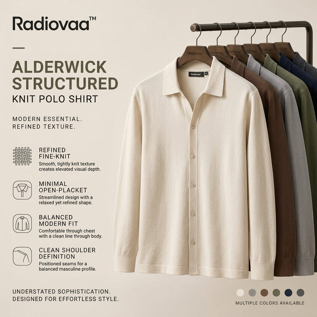 Radiovaa™ Alderwick Structured Knit Polo Shirt