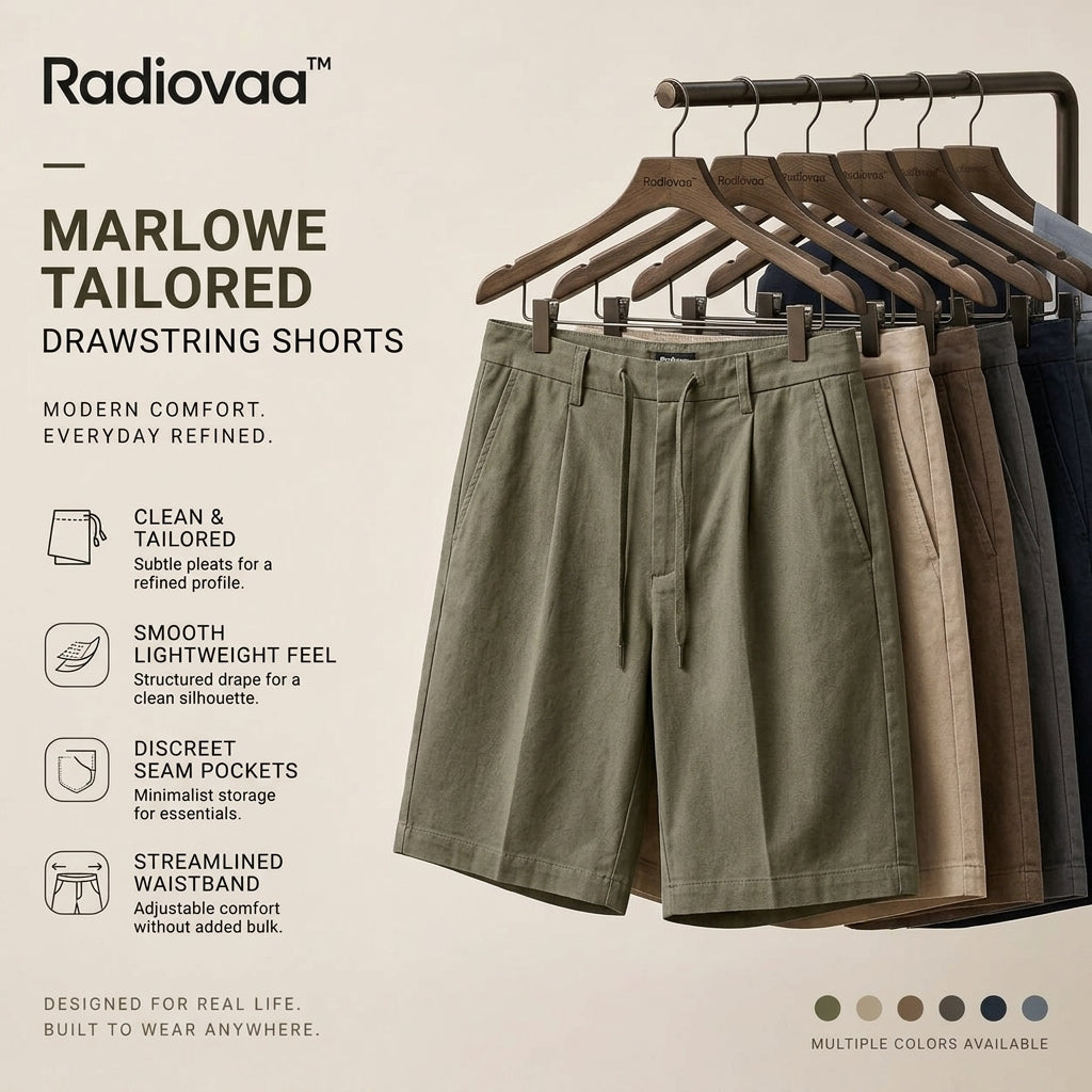 Radiovaa™ Marlowe Tailored Drawstring Shorts