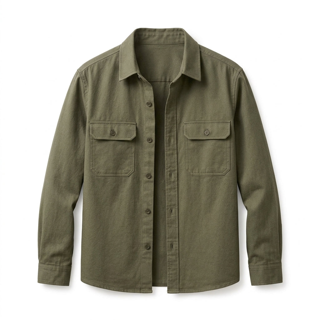 Radiovaa™ Brenton Minimal Double-Pocket Overshirt